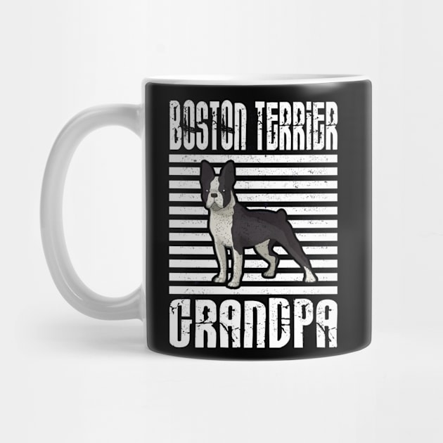 Boston Terrier Grandpa Proud Dogs by aaltadel